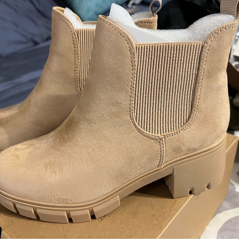 Tan Suede Ankle Boots